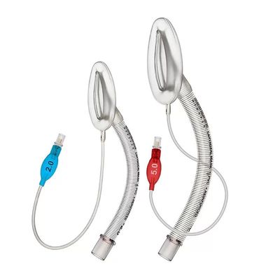 Buy Reinforced Disposable Laryngeal Mask Airway LMA Medical Grade Silicone Cuff Clear PVC Tube with Steel Wire Class II Anesthesia Consumables online manufacture