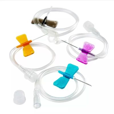 Buy 18-27G EO Sterile Multi-Color Coded Butterfly Needle Disposable Medical Scalp Vein Set for Infusion & Blood Collection online manufacture