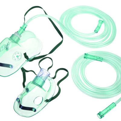 Buy Medium 2m Tube Respirator Face Mask Pediatric PVC Transparent Oxygen Mask online manufacture