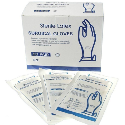 Buy Disposable Gloves Surgical Examination Gloves 7.5 Sterile Latex Gloves Medical-Grade Powder-Free for Enhanced Protection online manufacture