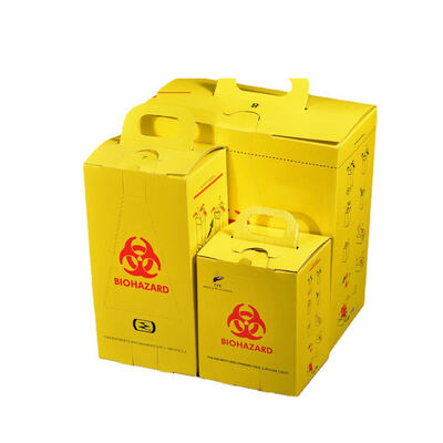 Buy Eco-friendly Kraft Paper Sharps Box - Puncture-resistant Biohazard Container with ISO/CE Certification online manufacture
