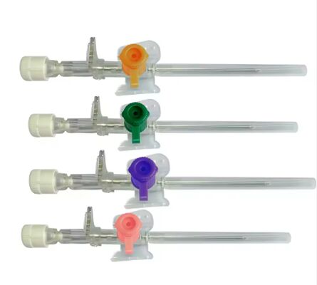 Buy Disposable IV Cannula with Winged Design for Easy Insertion in 14G-26G Sizes Made of Medical-Grade PVC online manufacture