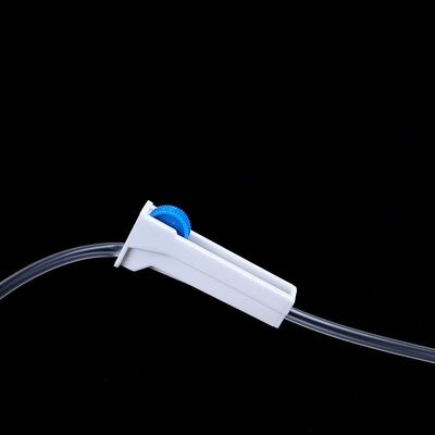 Buy Transparent IV Infusion Set with Adjustable Flow Regulator and 60 Drops/ml for Medical Use online manufacture