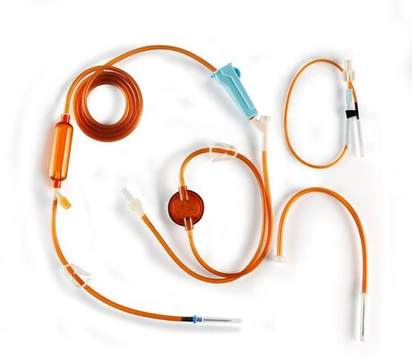 Buy Disposable 20/60Drops Light Proof IV Infusion Set With Needle online manufacture