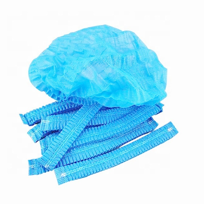 Buy Mob Dust Caps Disposable Medical Non Woven Strip Cap Bouffant Head Cover Surgical Doctor Nurse Hat Double Elastic Clip Caps online manufacture
