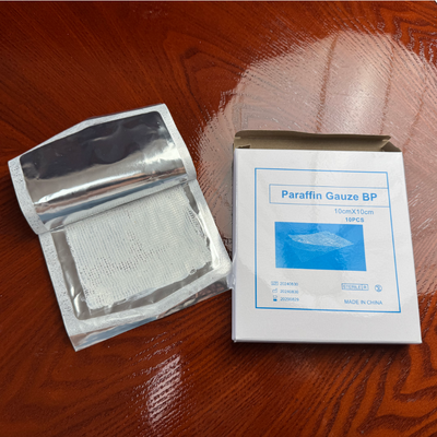 Buy Medical Disposable Sterile Paraffin Gauze 10cm X 10cm Smooth Breathable Wound Dressing for Burn AVACARE Brand CE Certified Class online manufacture