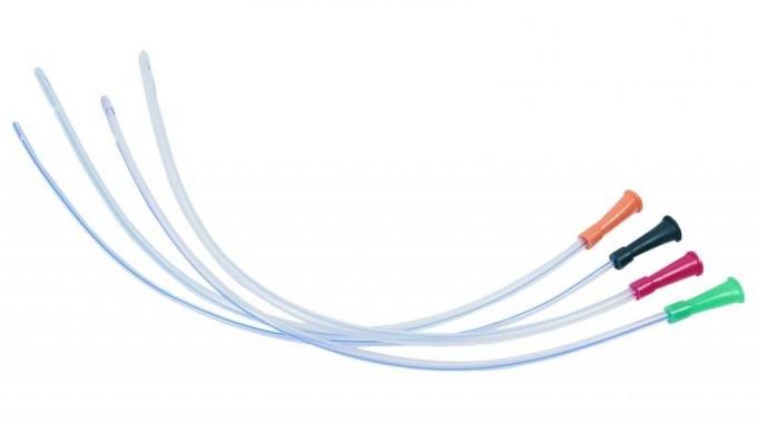 CE ISO Medical Disposable Silicone Coated Catheter Nelaton Catheter ...