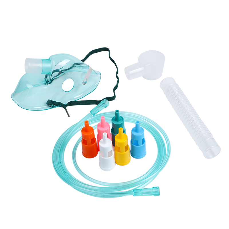 Adjustable Fio2 Device Medical Adjustable Venturi Oxygen Mask with 6 Color-Coded Diluters and ...