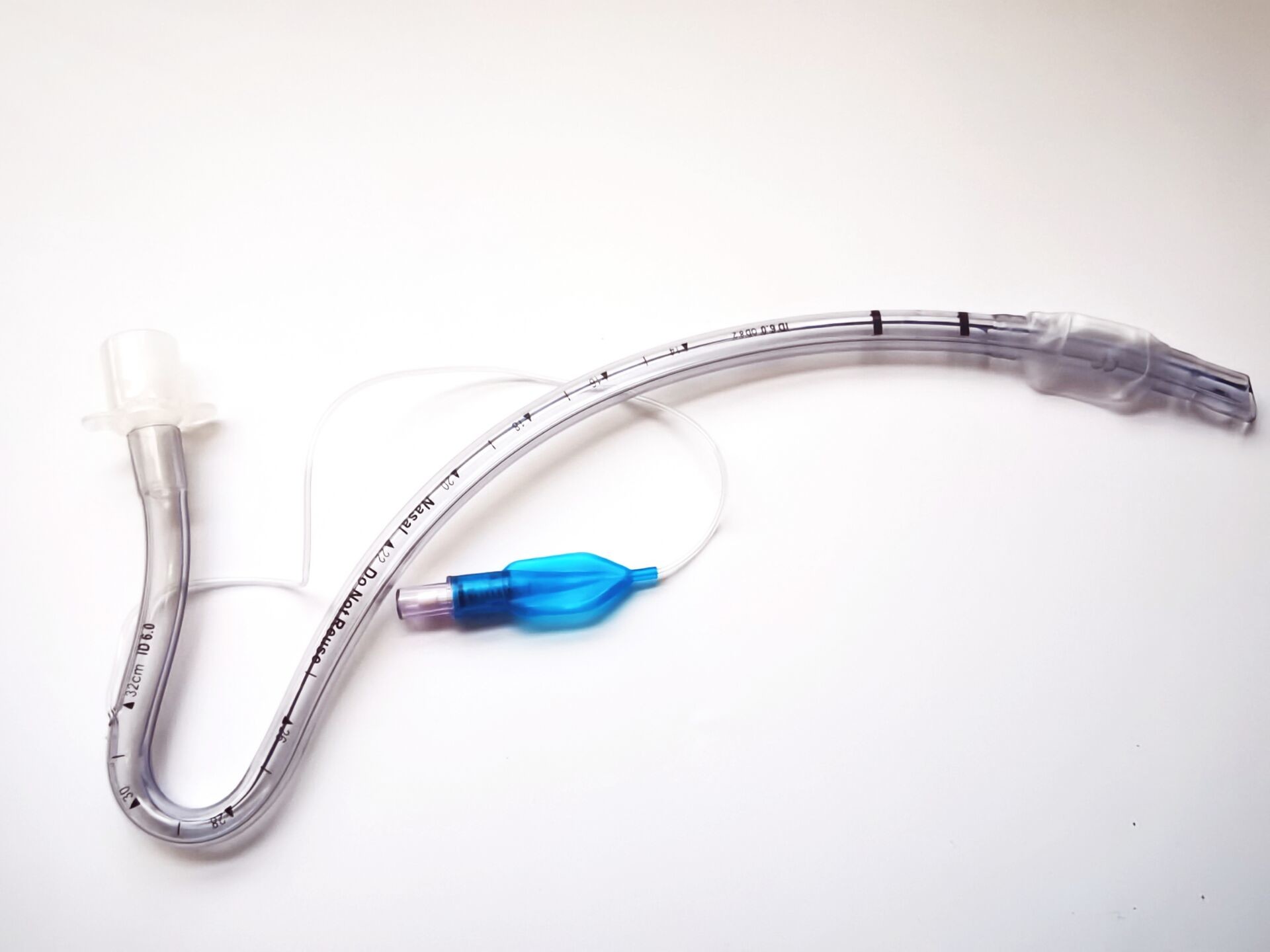 Cuffed Preformed Nasal Endotracheal Tube 6.0mm Nasal Intubation Tube Size