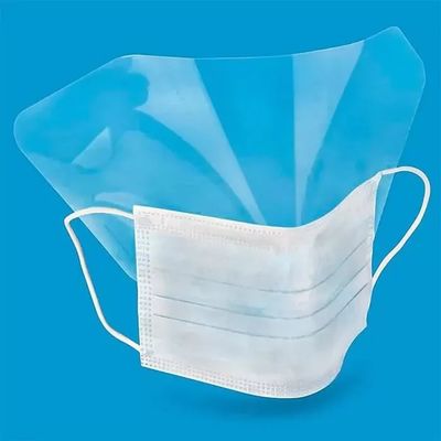 Good price Disposable Face Mask With Eyeshield Anti Fog And Eye Protective With Tie On online