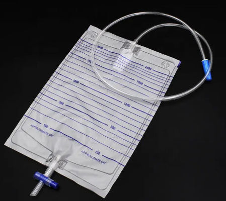 Good price Factory Price 2000ml PVC Medical Urine Drainage Bag With T-Type Valve Anti-Reflux  Valve Graduations online