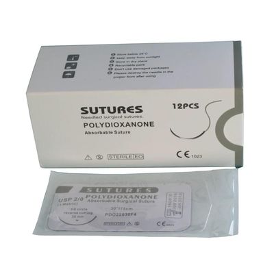Good price Veterinary Animal Hospital PDO Chromic Catgut Silk Nylon PGA 910 75cm Surgical Sutures With Sterile Needle Dog cat Pet Animal online