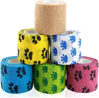 Good price Wholesale Self-Adhesive Nonwoven Elastic Vet Wrap Dog Paw Bandage Vetraps Cohesive Bandage online