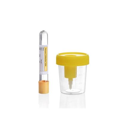 Good price Disposable Urine Cup with Needle Vacuum Urine Specimen Collection Cup 60ml 90ml 100ml 120ml with Needle online
