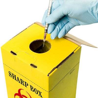 Good price Eco-Friendly Biohazard Disposal Box for Sharps and Waste | Locking Lid, Compact Design online