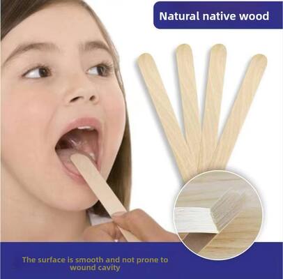 Good price Disposable 6-inch Birchwood Tongue Depressor Splinter-Free Medical Stick for ENT Examination online