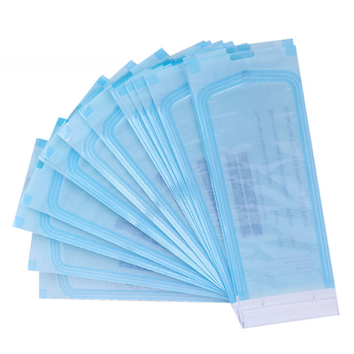 Good price 70*230mm PE Medical Grade Self Sealing Sterile Pouch Dental Instrument Sterilization Bag For Clinic / Hospital online